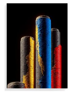 Vibrant Paint Rollers Abstract