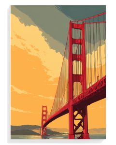 Golden Gate Sunset Print