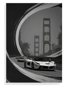 Sleek Cars At Golden Gate
