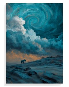 Majestic Horse Under Turbulent Sky