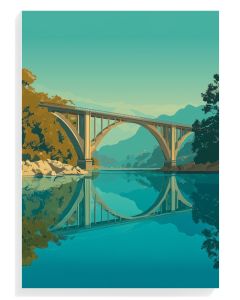 Tranquil Bridge Reflection