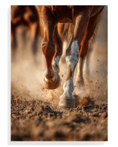 Galloping Hooves in Dust