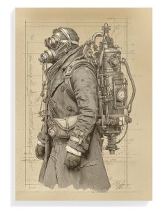Steampunk Aviator Illustration