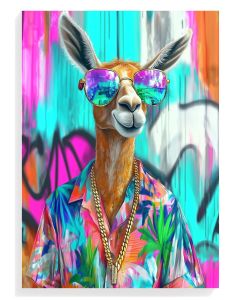 Cool Llama Graffiti Art