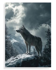 Majestic Wolf in Winter