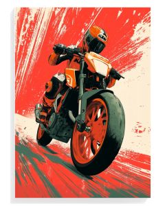 Dynamic Motorcycle Art