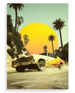 Retro Car Sunset