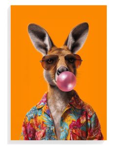 Cool Kangaroo Pop Art