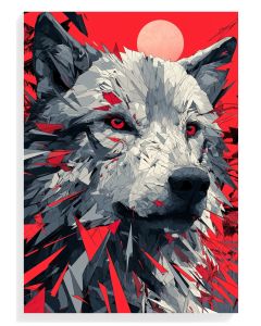 Geometric Wolf Portrait