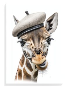 Whimsical Giraffe Portrait