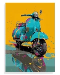 Vibrant Scooter Art