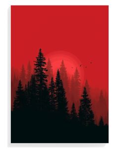Crimson Forest Silhouette