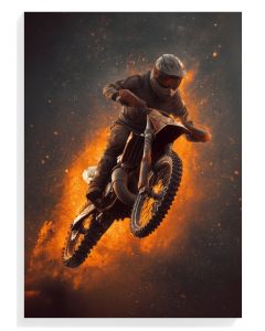 Dynamic Motocross Rider