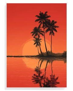 Tropical Sunset Reflection