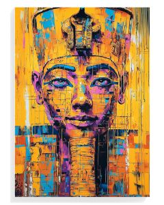 Vibrant Nefertiti Portrait