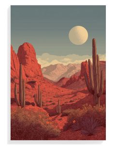 Desert Cacti Sunset