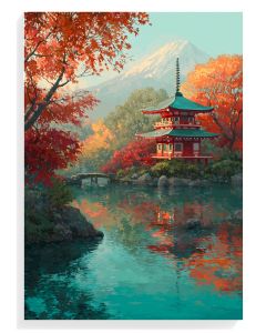 Autumn Serenity Pagoda