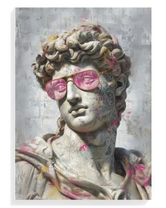 Modern David with Pink Glasses