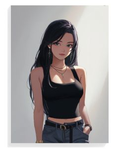 Elegant Anime Portrait