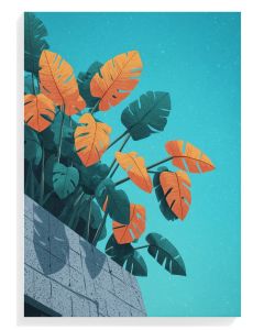 Tropical Monstera Leaves Print