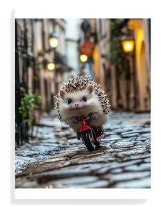 Hedgehog on Scooter Adventure