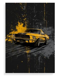 Vintage Mustang Splash Art