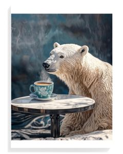 Cozy Polar Bear Moment