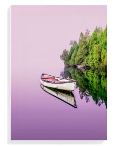 Serene Boat Reflection