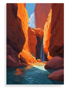 Canyon Waterfall Serenity
