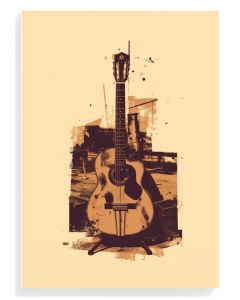 Vintage Guitar Art Print