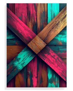 Vibrant Wood Crosshatch