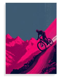 Mountain Biker Adventure Art