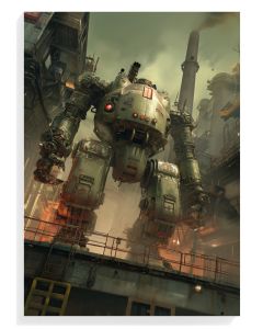 Mech Warrior Industrial Art