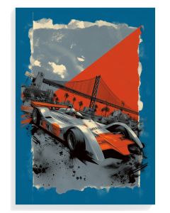 Racing Car Urban Art