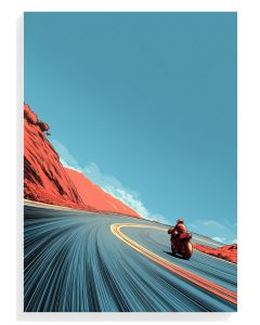 Motorcycle Journey Abstract