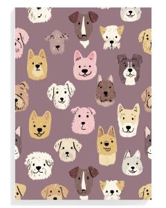 Playful Dog Faces Pattern