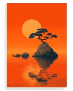 Serene Sunset Reflection