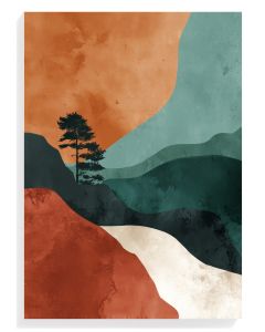 Abstract Landscape Serenity