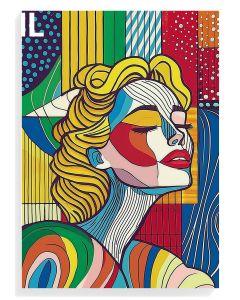 Vibrant Abstract Portrait