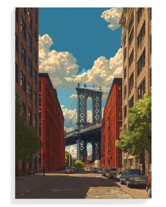 Brooklyn Bridge Urban Scene