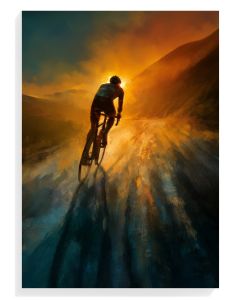 Cyclist at Sunset