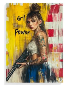 Empowered Woman Graffiti Art
