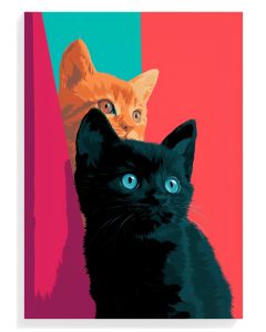 Vibrant Cat Duo