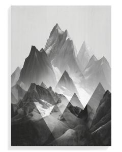Monochrome Mountain Peaks
