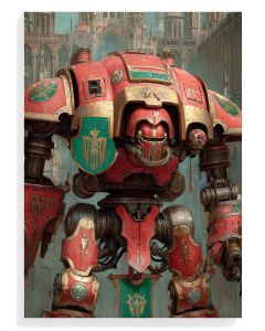 Crimson Mech Guardian