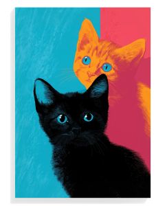 Vibrant Cat Duo