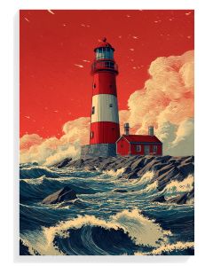 Lighthouse Sunset Print