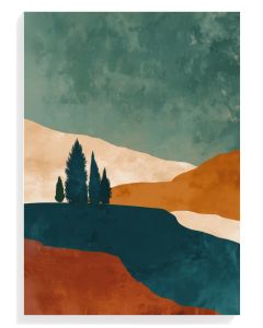 Cypress Silhouettes Abstract