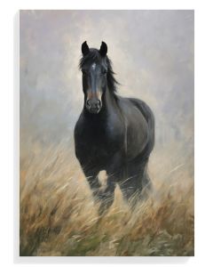 Majestic Black Horse Portrait