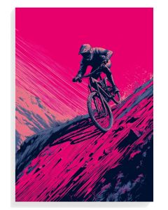 Mountain Biker Adventure Art